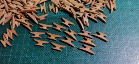 9mm Pearwood Cleats  12/bag