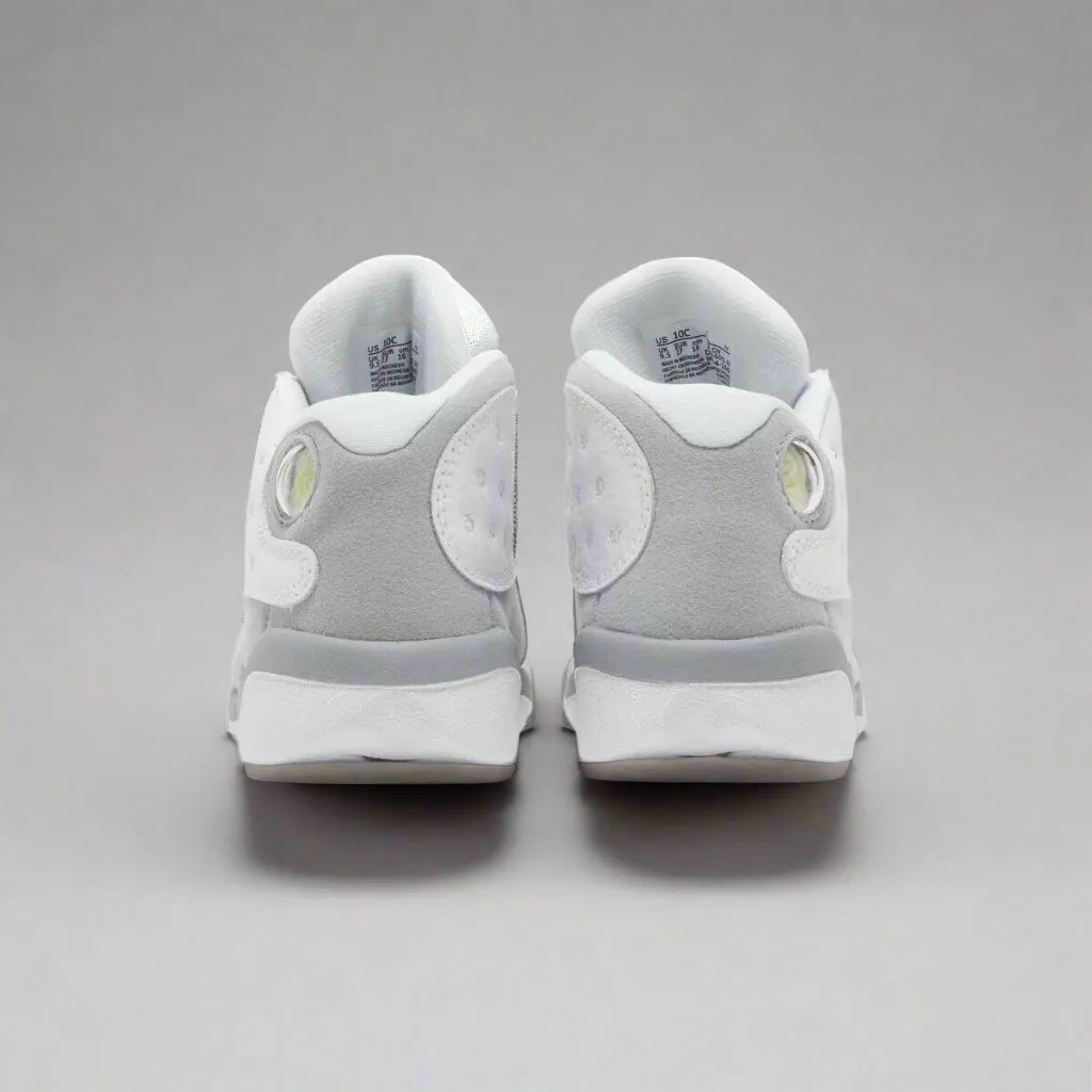 Air Jordan 13 Retro Wolf Grey 2023 Toddler DJ3004-160 White/Gray SZ 1C-3Y