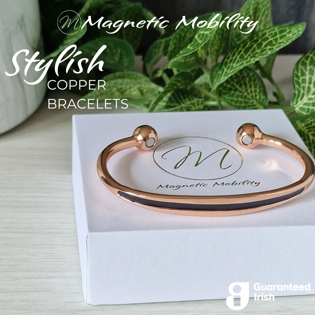 Copper Bracelet: Spindle Night | Magnetic Mobility