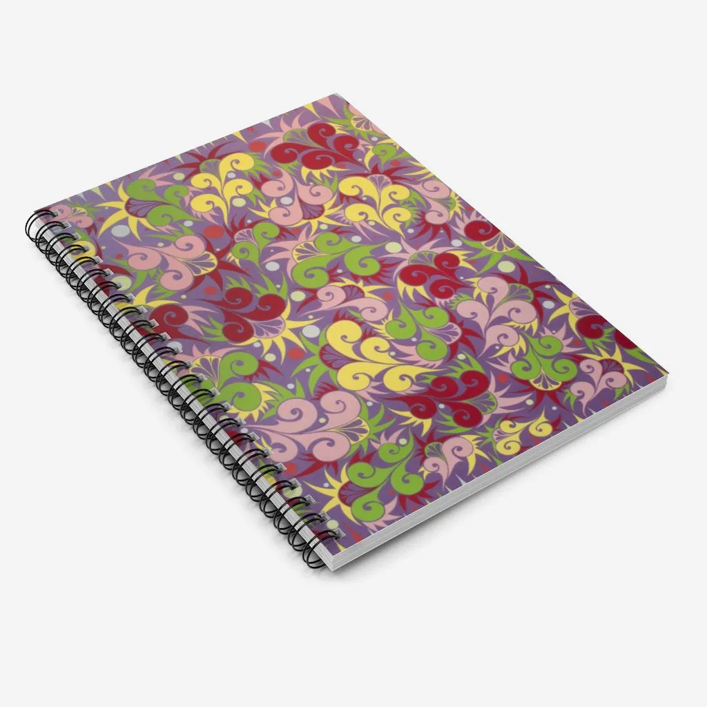 Floral Dynamic Spiral Notebook