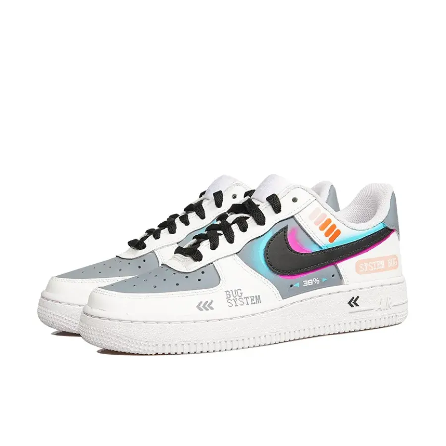 Gray Purple Blue Black Custom Air Force 1
