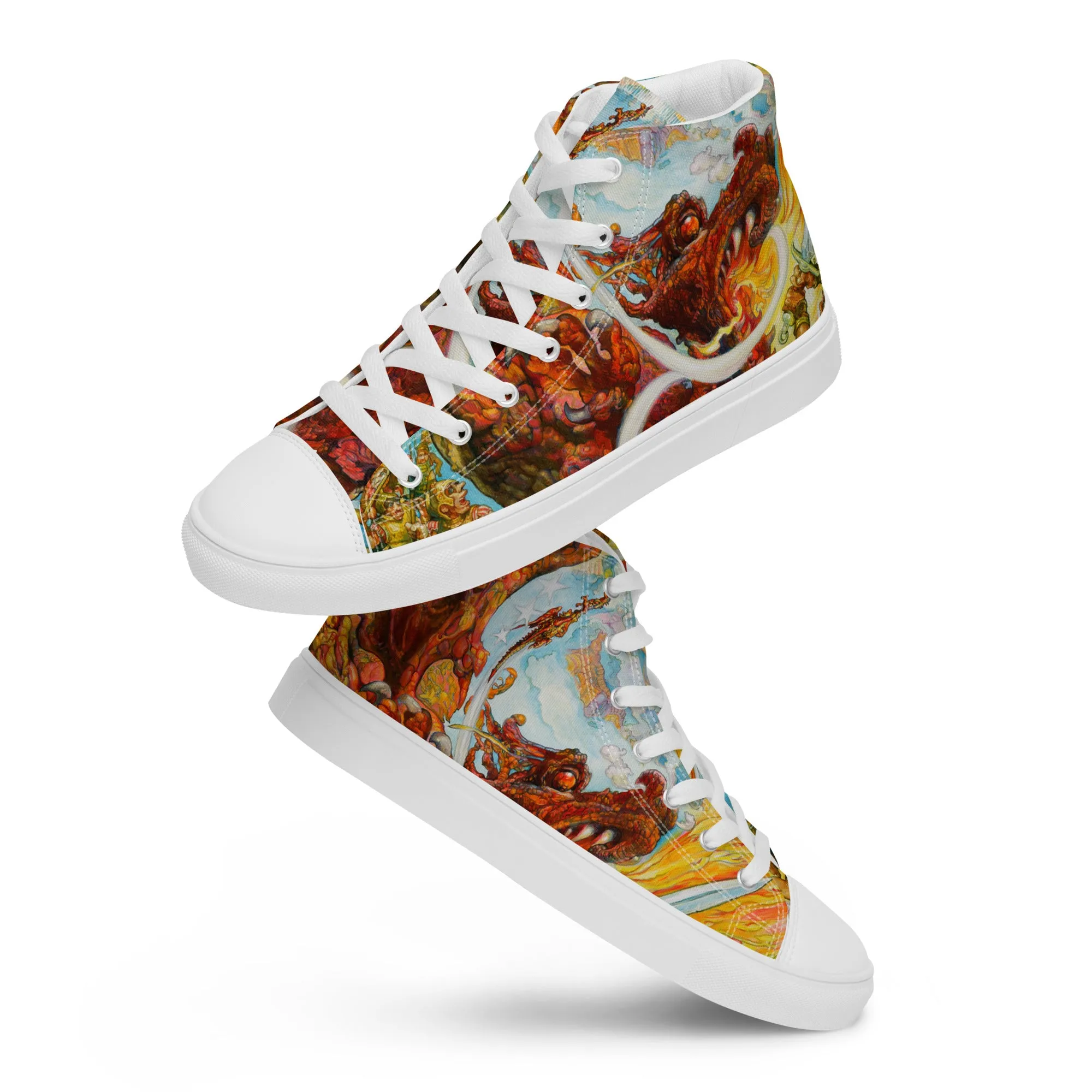 Guards! Guards! Men’s High Top Canvas Shoes -  Free Shipping! *US SIZES SHOWN! USE CHART!