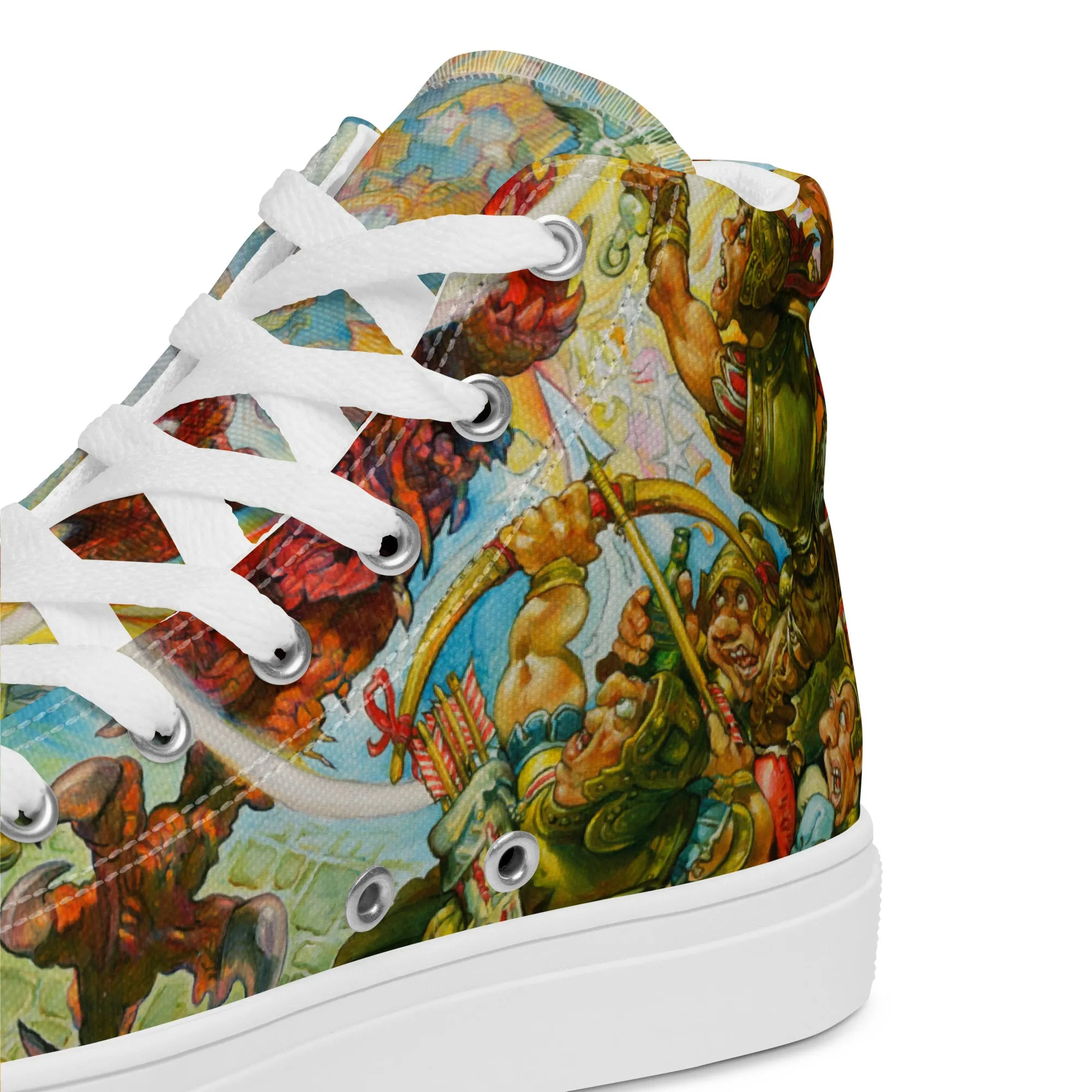 Guards! Guards! Men’s High Top Canvas Shoes -  Free Shipping! *US SIZES SHOWN! USE CHART!