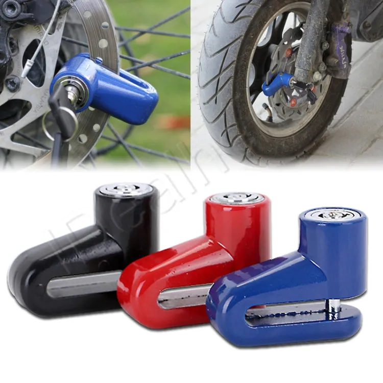 Heavy Duty Motorcycle Moped Scooter Disk Brake Rotor Anti-theft Security Lock(Red)