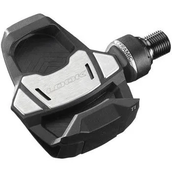 LOOK KEO BLADE CARBON CERAMIC Ti Pedals - Single Sided Clipless, Titanium, 9/16", Black