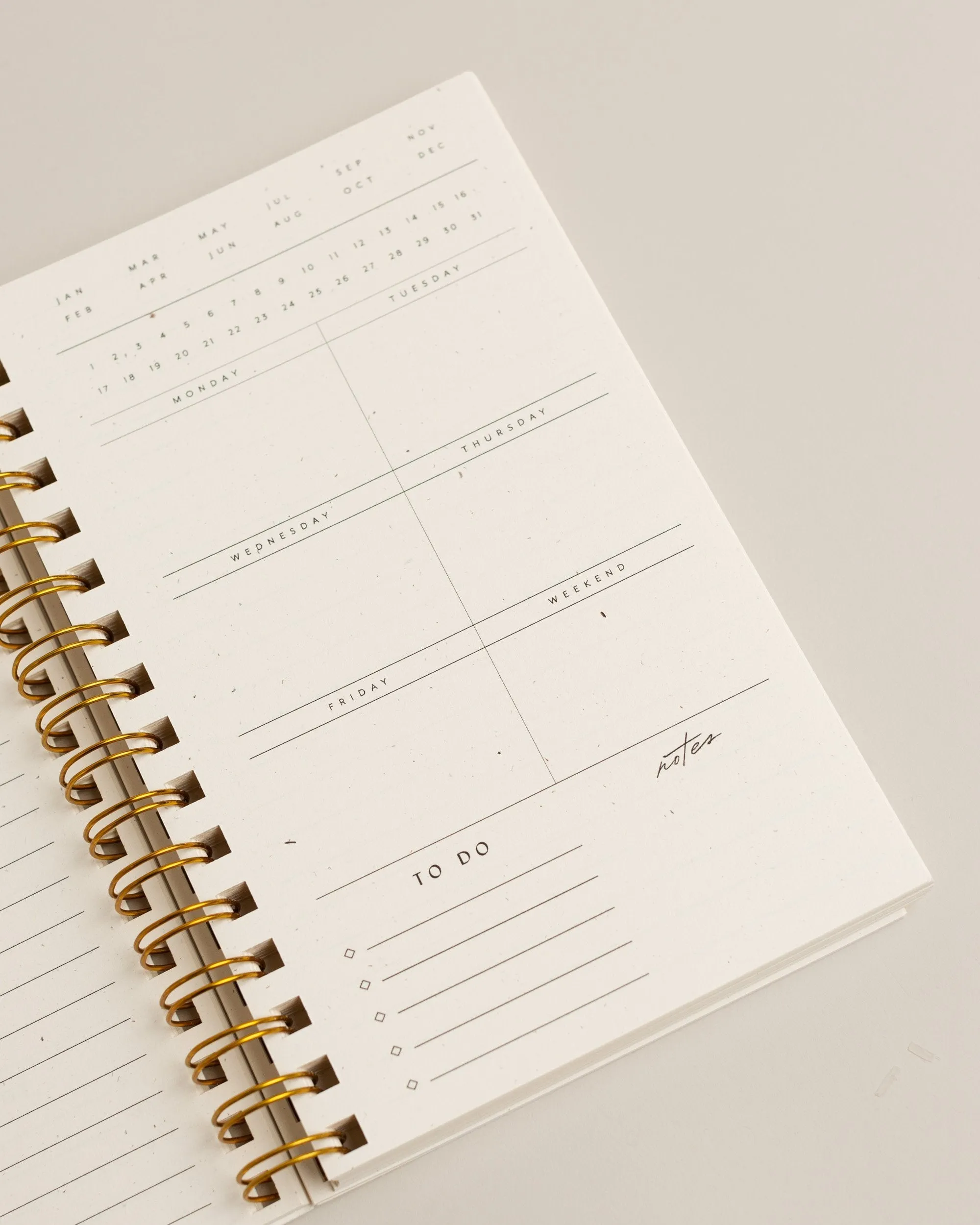 Minimal Painted Weekly Planner