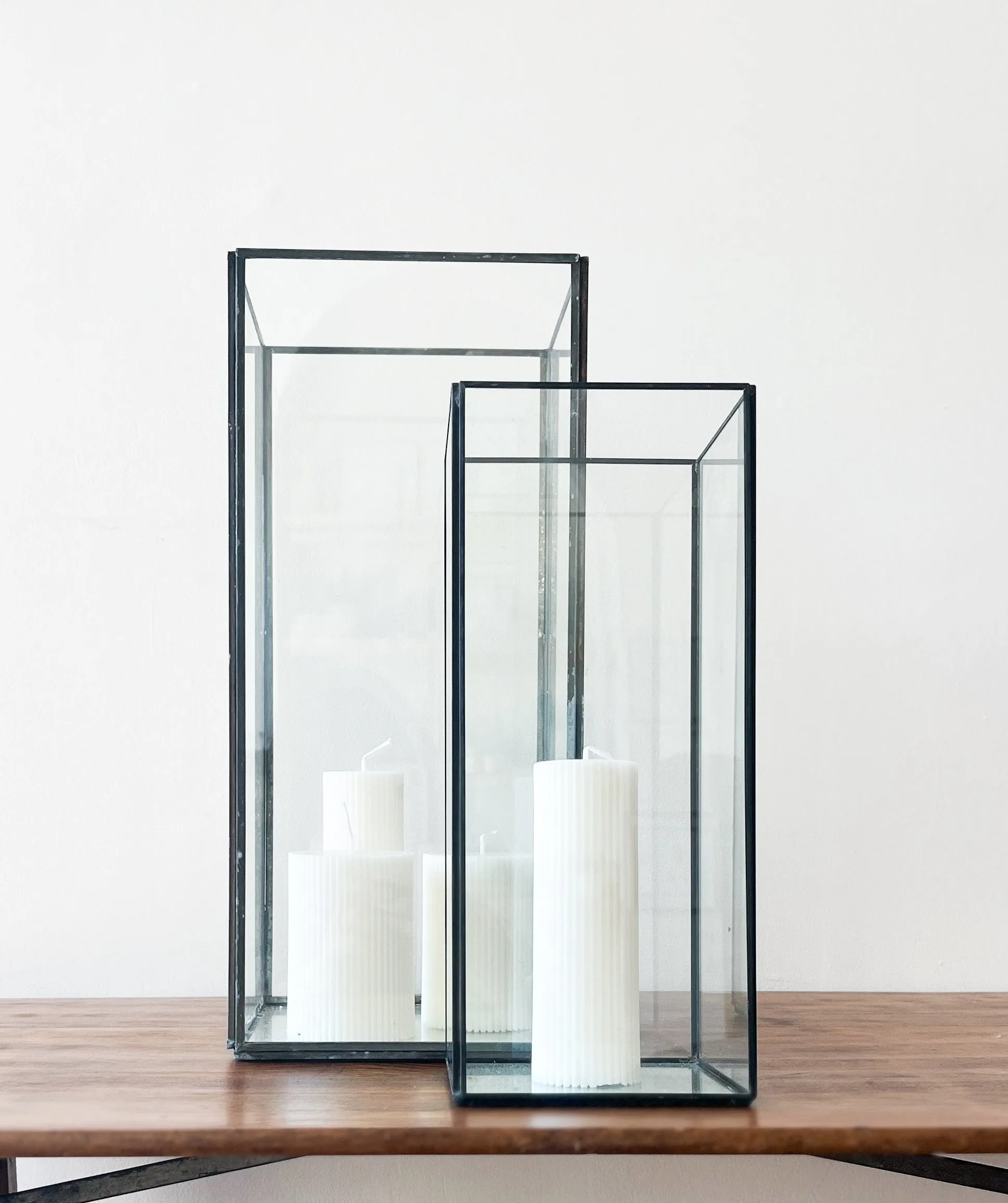 Minimal Square Hurricane Lantern