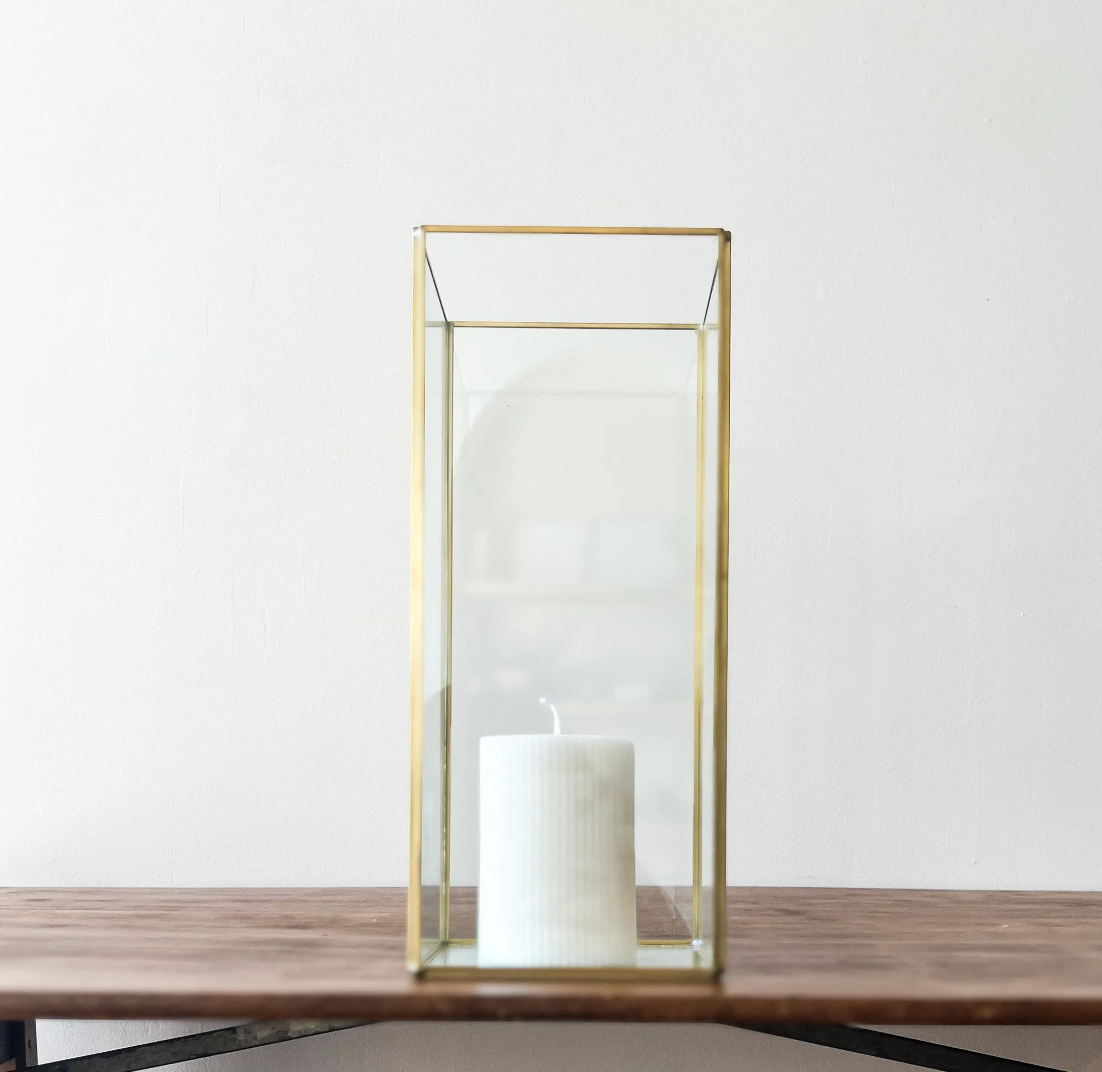 Minimal Square Hurricane Lantern