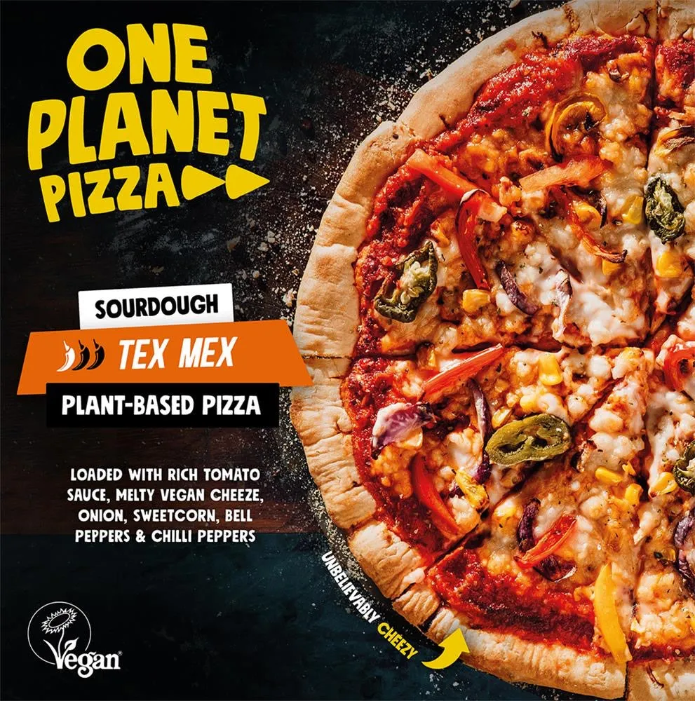 One Planet Pizza Sourdough Tex Mex Plant-Based Pizza 360g