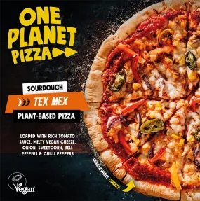 One Planet Pizza Sourdough Tex Mex Plant-Based Pizza 360g