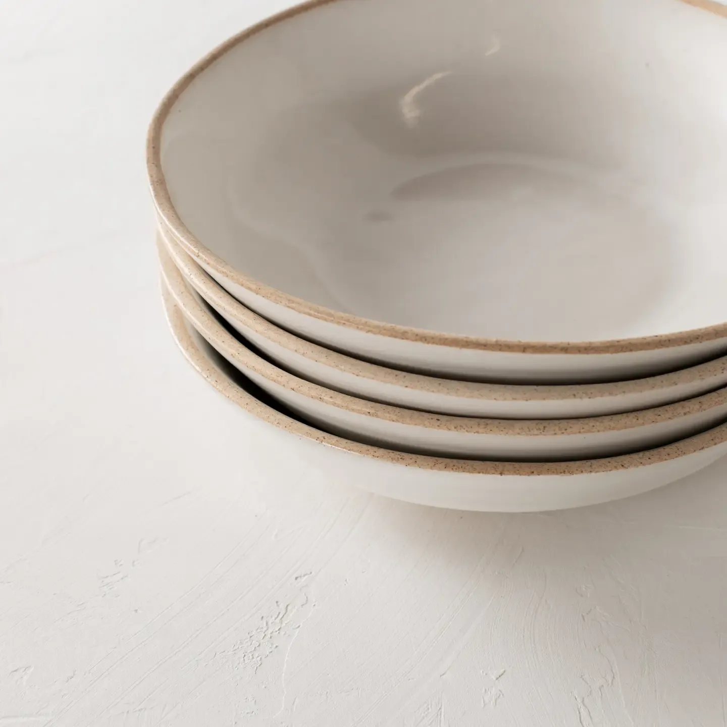 Sand Minimal Pasta Bowl