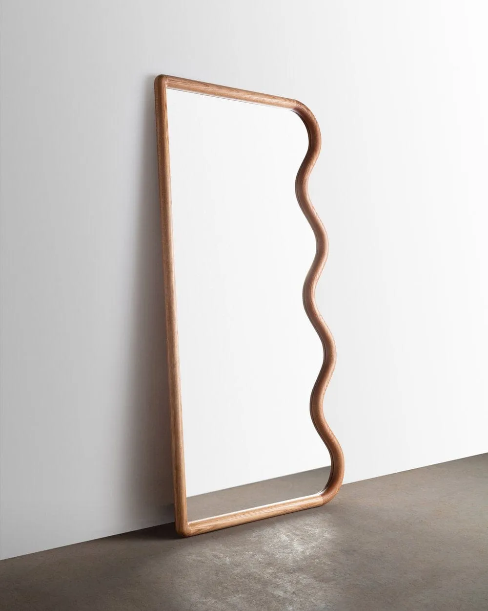 Squiggle Full Length Mirror in Oak