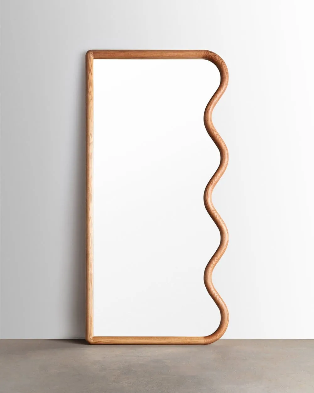 Squiggle Full Length Mirror in Oak