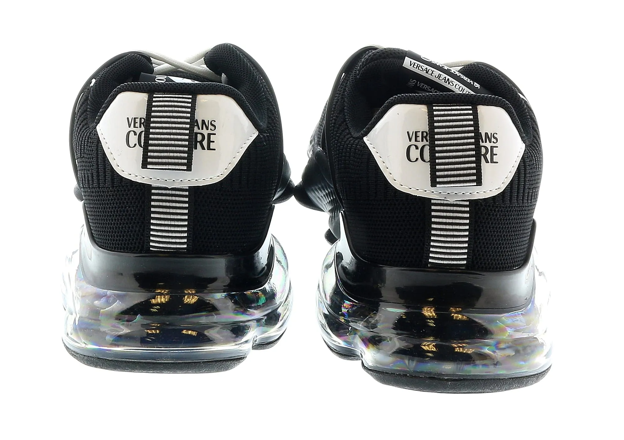 Versace Jeans Couture Black Signature Athletic Fashion Sneakers-