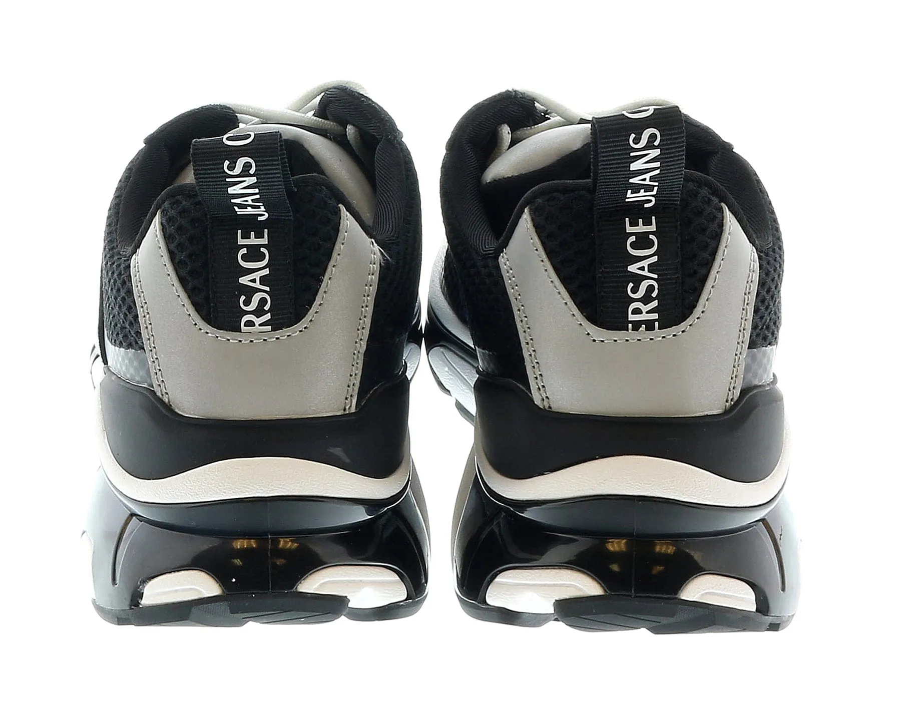 Versace Jeans Couture Black V- Logo Fashion Sneakers-