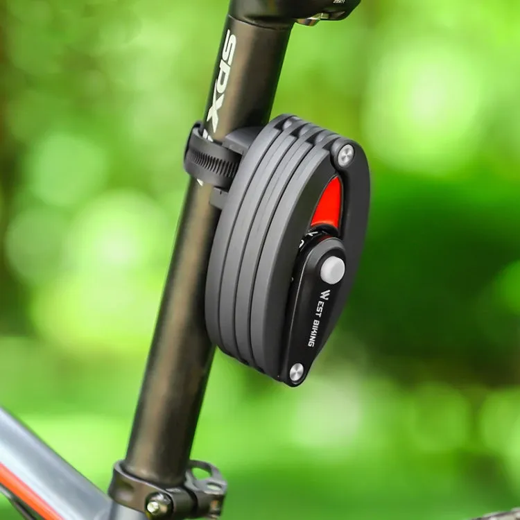 WEST BIKING Bicycle Folding Anti-Theft Code Lock Portable Chain Lock(YP0705067)
