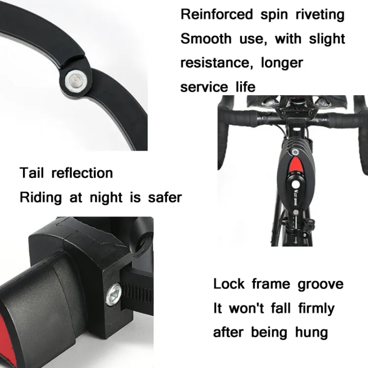 WEST BIKING Bicycle Folding Anti-Theft Code Lock Portable Chain Lock(YP0705067)