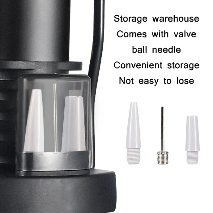 WEST BIKING Portable Mountain Bike Foot Pump With Barometer(118 Black)